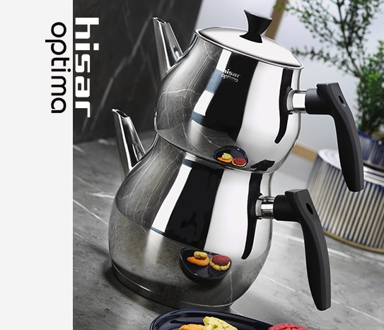 Hisar Optima - Çelik Çaydanlık