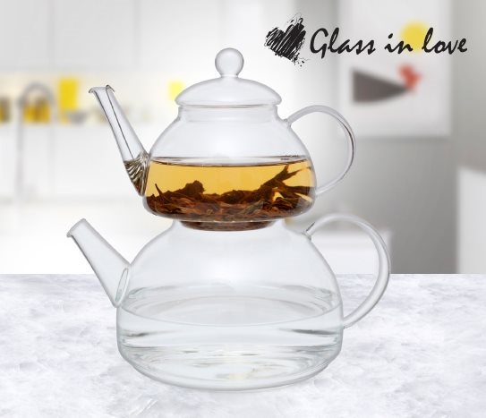 Glass in Love - Borosilikat Cam Çaydanlık