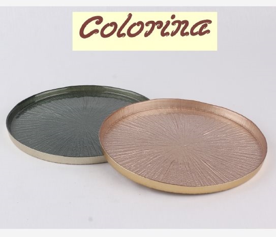 Clorina - Dik Kenarlı Cam Tabak 28 cm