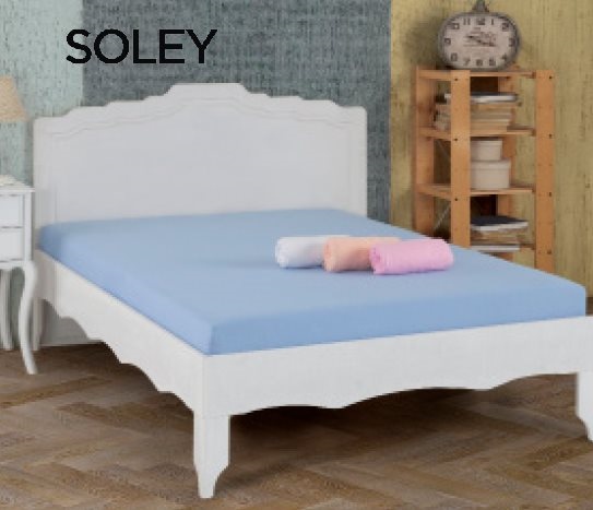 Soley - Çift Kişilik Lastikli Penye Çarşaf