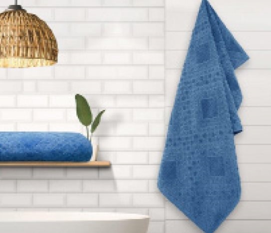 Jakarlı Kadife Yüz Havlusu