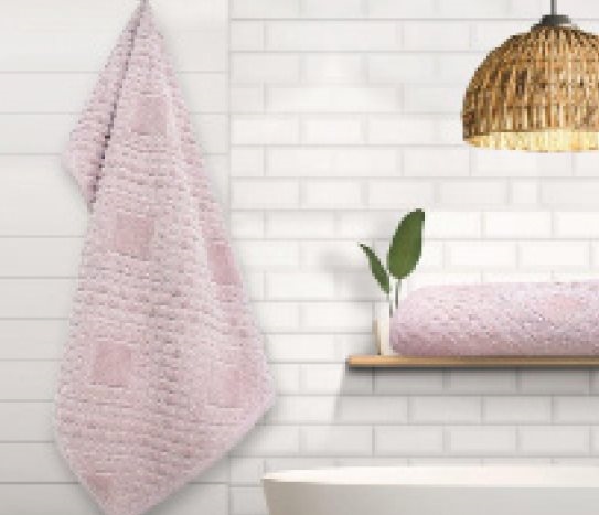 Jakarlı Kadife Banyo Havlusu