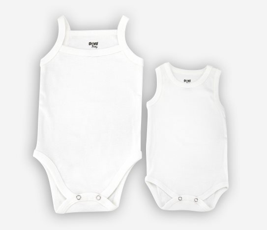 2’li Beyaz Body Bebek