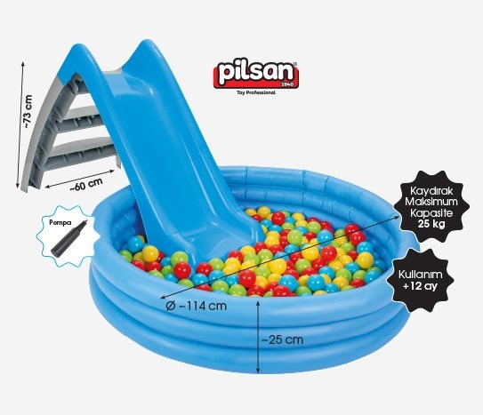 Pilsan - Havuzlu Toplu Kaydırak