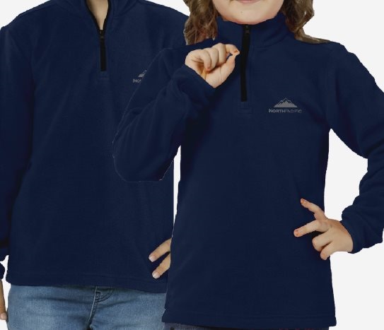 Kısa Fermuarlı Çocuk Polar