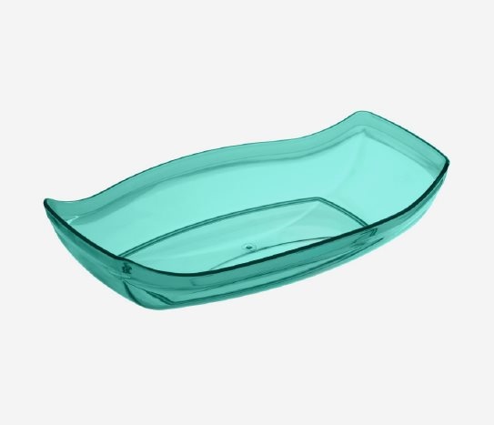 Kristal Büyük Kayık Tabak