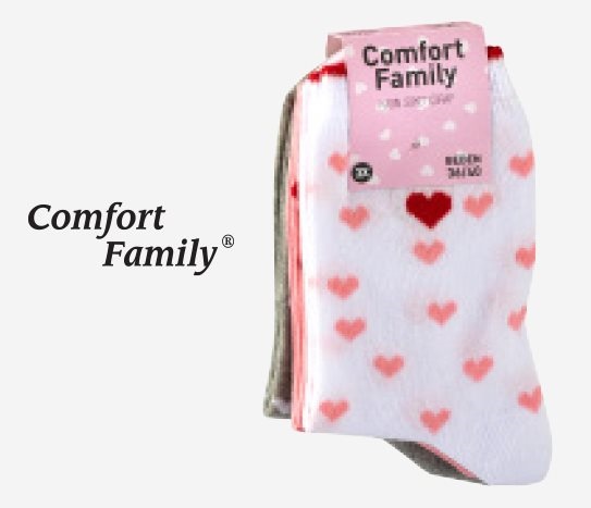 Comfort Family - 3’lü Kadın Soket Çorap