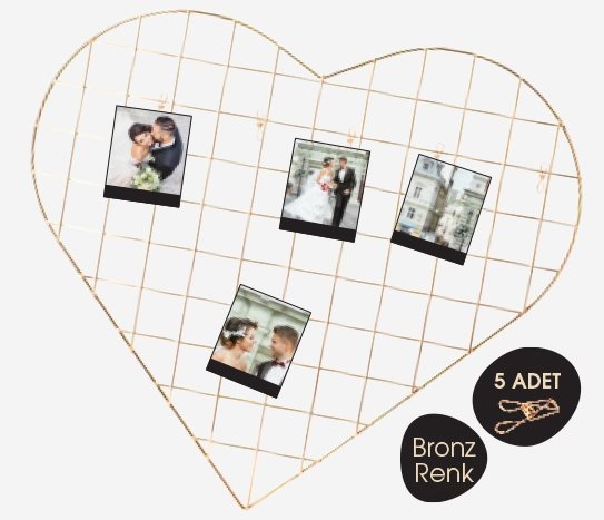 Naturalove - Mandallı Kalp Metal Pano