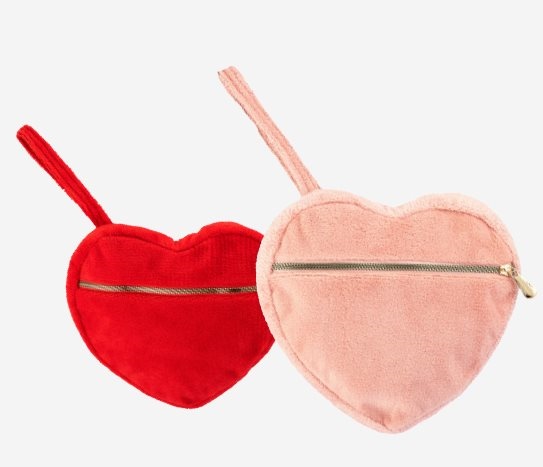 Peluş Kalp Çanta