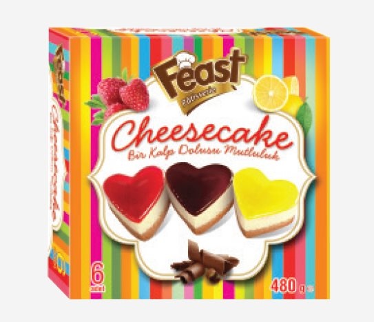 Feast - DondurulmuÅŸ Kalpli Cheesecake
