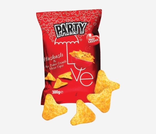 Party - Haşhaş Acı Biber Çeşnili Mısır Cipsi