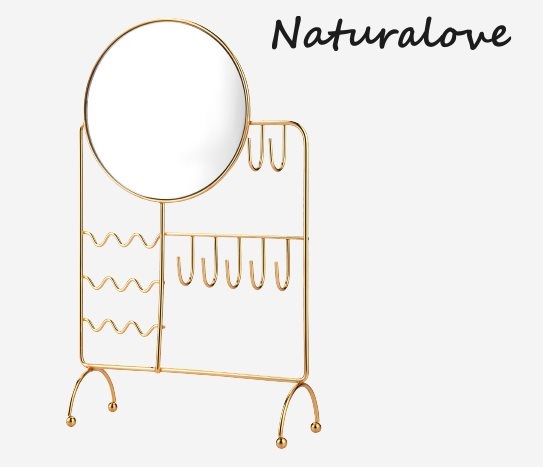 Naturalove - Aynalı Metal Takı Askısı