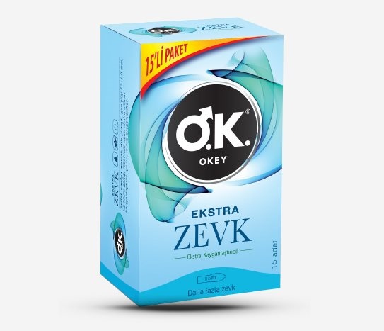 Okey - 15’li Prezervatif Extra Zevk