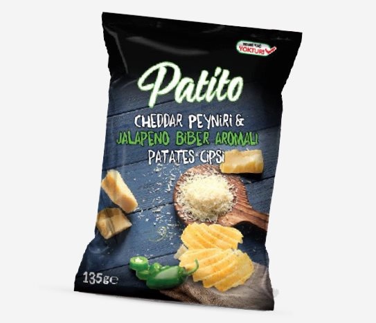 Patito - Jalapeno Biber ve Cheddar Peyniri Aromalı Patates Cipsi