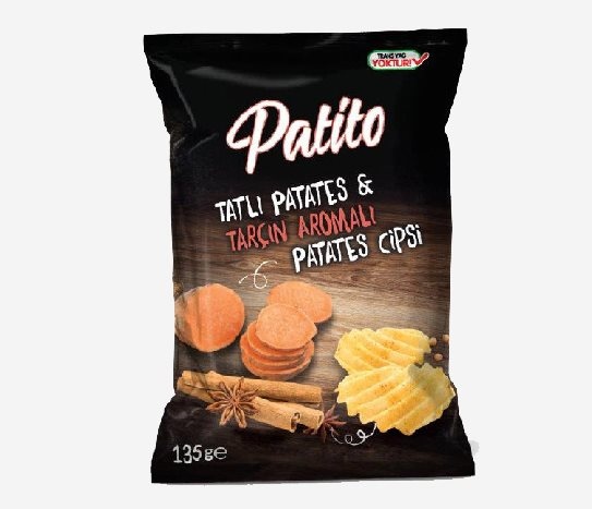 Patito - Tatlı Patates ve Tarçın Aromalı Patates Cipsi