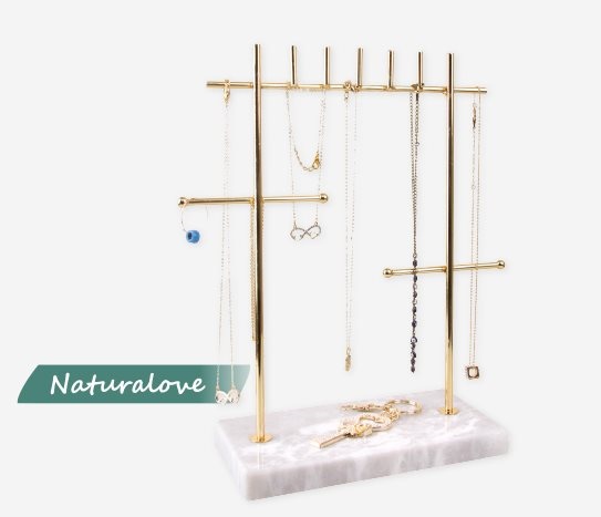 Naturalove - Mermer Desenli Takı Standı