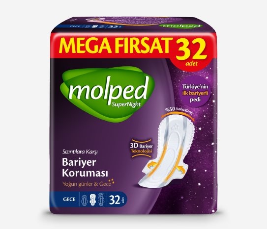 Molped Supernight - Hijyenik Ped