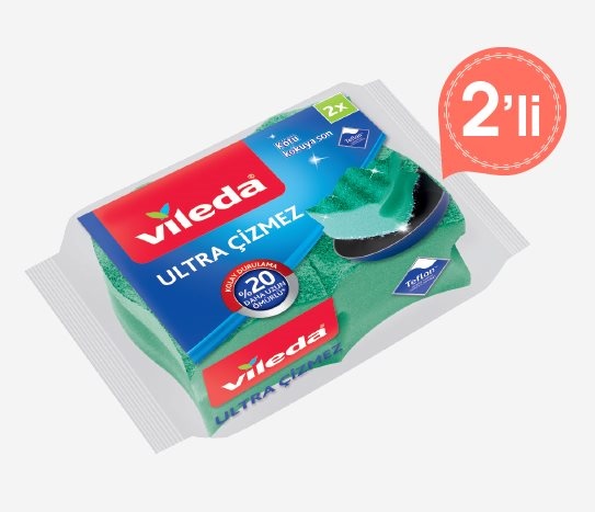 Vileda - 2'li Çizmez Sünger
