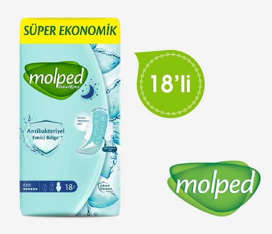 Molped - Antibakteriyel Hijyenik Ped Gece