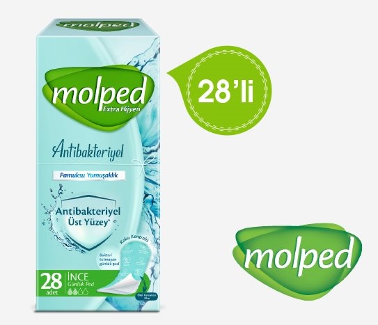 Molped - Antibakteriyel Günlük Ped