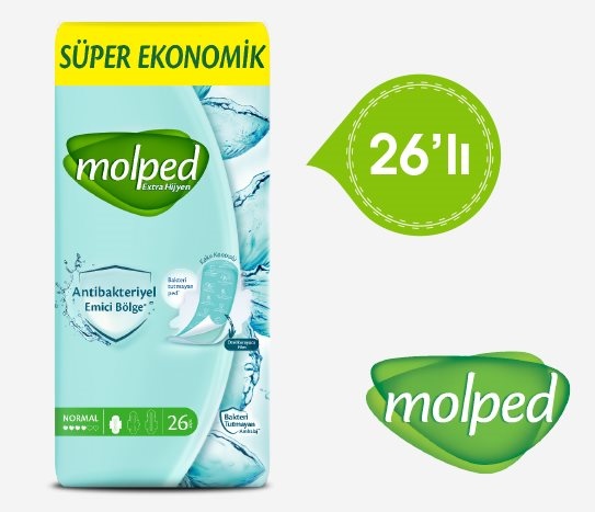 Molped - Antibakteriyel Hijyenik Ped Normal
