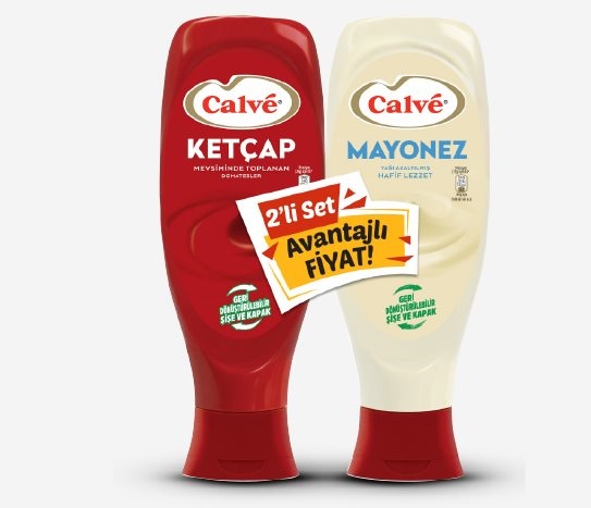Calve - Ketçap+ Mayonez Seti
