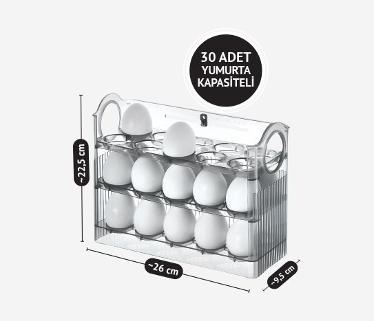 3 Katlı Dolap İçi Yumurtalık