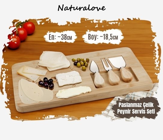 Bambu Peynir Sunum Tablası