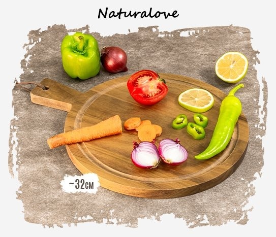 Akasya Yuvarlak Kesme Tahtası