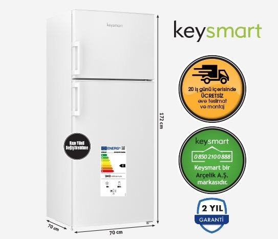 NOFROST BUZDOLABI KEY 430 NFE