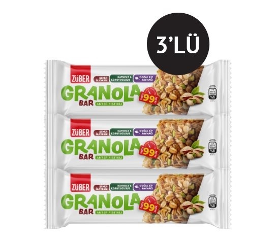 Züber - Antep Fıstıklı Granola Bar