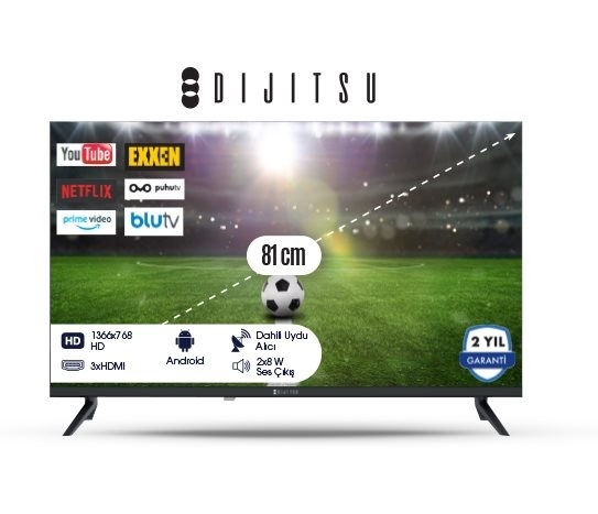 32 INC HD ANDROID TV DS10000