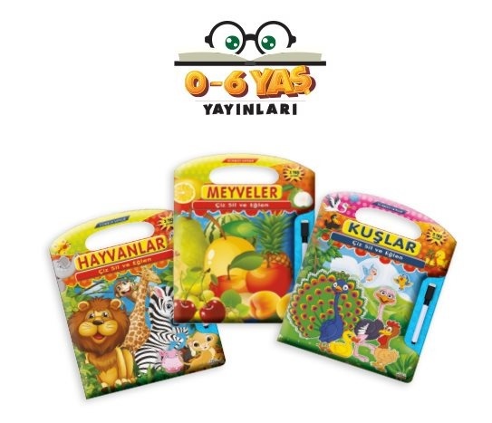 Çanta Şeklinde Çiz-Sil Kitapları