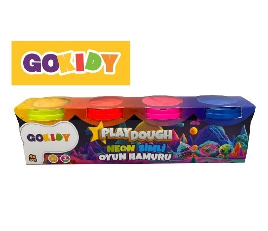 Neon Simli Oyun Hamuru ~4x100 g