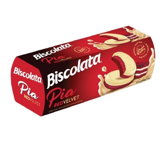 Biscolata Pia - Beyaz Çikolata Kaplamalı Çilek Jöleli Red Velvet Kek