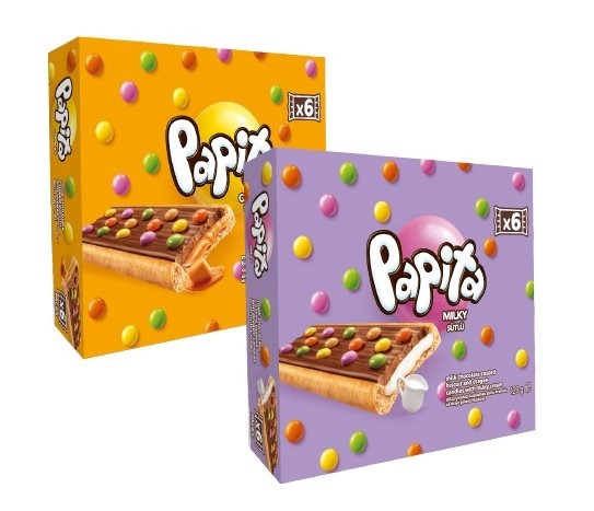 Papita - Draje Şekerli Sütlü Çikolata Kaplamalı Bisküvi