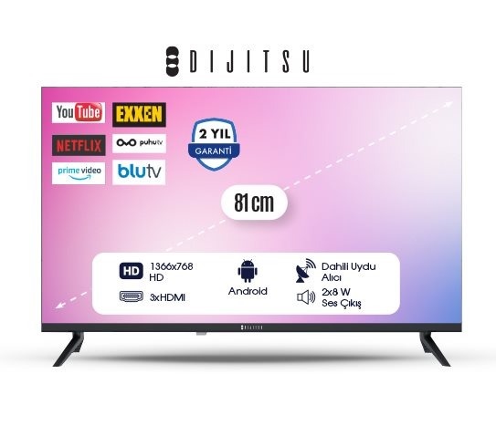 32 İNÇ HD ANDROID TV