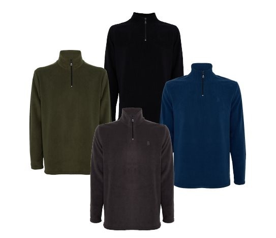 Yarım Fermuarlı Polar Üst Erkek