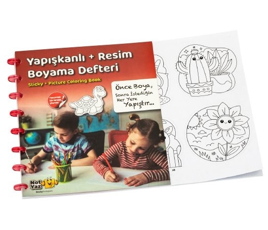 Çıkartmalı Boyama Defteri