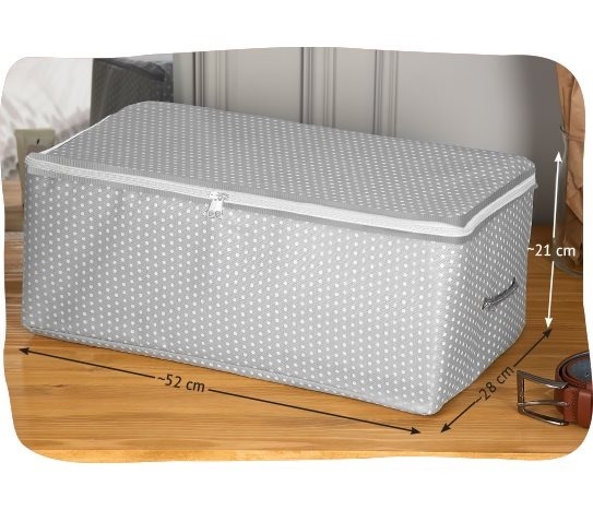 İp Kulplu Baskılı Midi Hurç ~52x28x21 cm