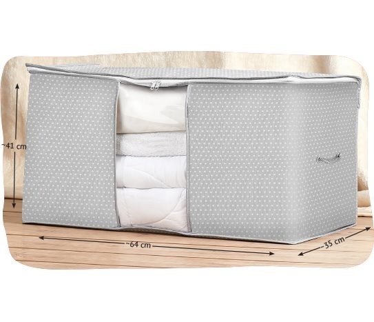 İp Kulplu Baskılı Pencereli Mega Hurç ~64x41x35 cm