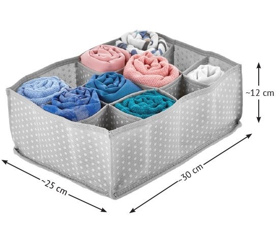 12 Bölmeli Çekmece İçi Düzenleyici ~30x25x12 cm