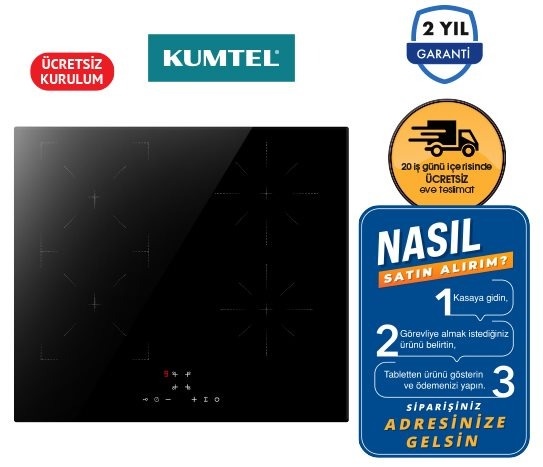 I6-4TB İNDÜKSİYONLU SİYAH CAM OCAK