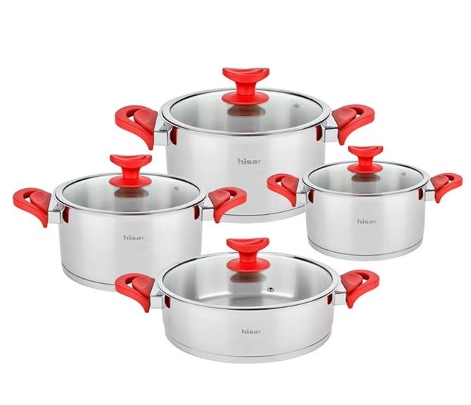 Vega 8 Parça Çelik Tencere Seti