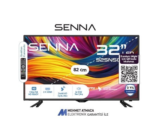 Senna - 32 İNÇ HD READY UYDU ALICILI TV 32SN5000H