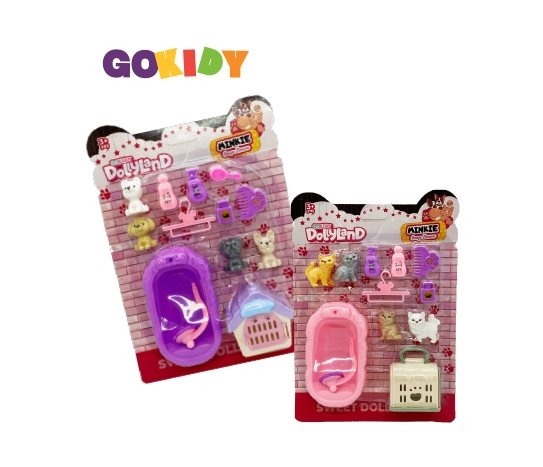 Oyuncak Aksesuarlı Pet Bakım Seti