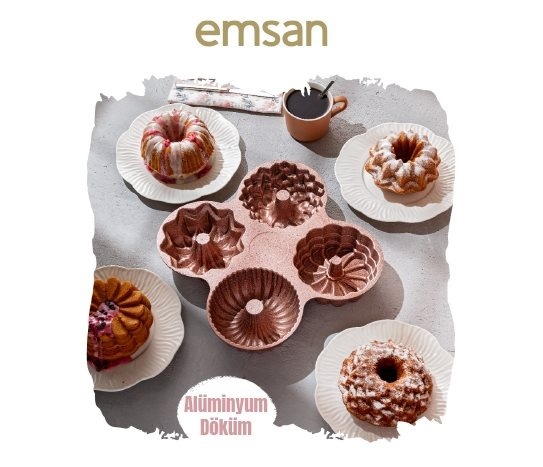 4 Bölmeli Kek Kalıbı