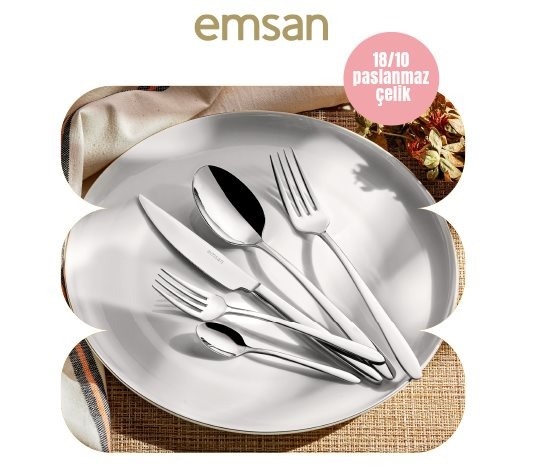 30 Parça Çatal Kaşık Bıçak Seti