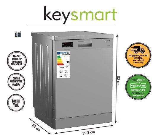4 PROGRAMLI BULAŞIK MAKİNESİ KEY 4014 BMS