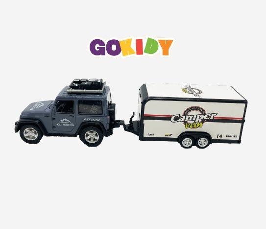 Karavanlı Çek-Bırak Metal Araba